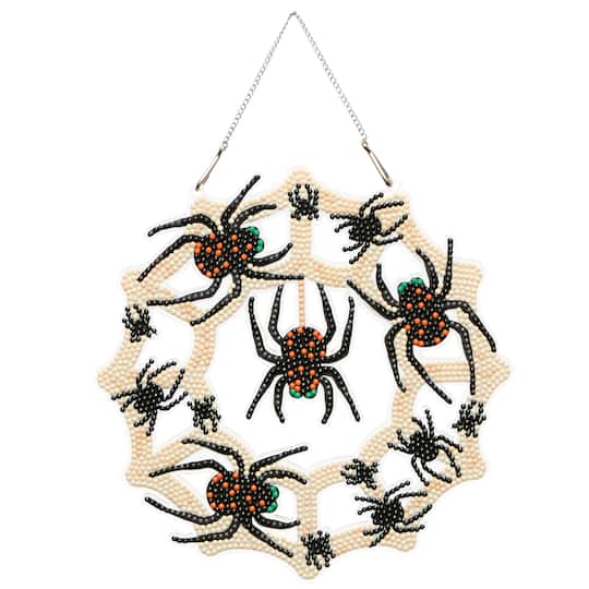 Michaels, 8" Spider Web Wreath Diamond Art Kit by Make Market® – Category: Halloween Diamond Painting Kits